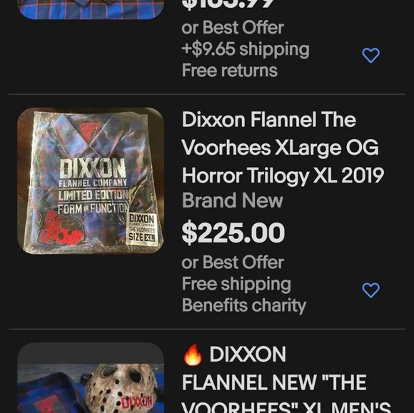 DIXXON FLANNEL JASON VOORHEES XL SHIRT NEW - Picture 6 of 6